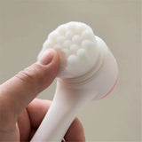 3D Double-Sided Silicone Facial Cleansing Brush
