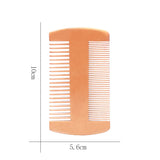 Natural Wood Beard & Hair Comb Set