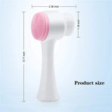 3D Double-Sided Silicone Facial Cleansing Brush
