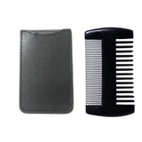 Natural Wood Beard & Hair Comb Set