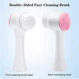 3D Double-Sided Silicone Facial Cleansing Brush