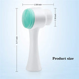 3D Double-Sided Silicone Facial Cleansing Brush