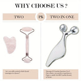2-in-1 Facial Roller & Gua Sha