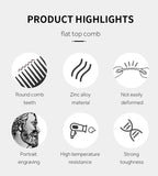 Stainless Steel Beard & Mustache Comb