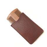 Natural Wood Beard & Hair Comb Set