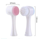 3D Double-Sided Silicone Facial Cleansing Brush
