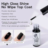 Glossy No-Wipe Gel Top Coat 7ml