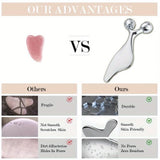 2-in-1 Facial Roller & Gua Sha