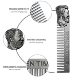 Stainless Steel Beard & Mustache Comb