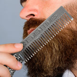 Stainless Steel Beard & Mustache Comb