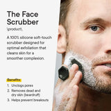 Men’s Silicone Facial Cleansing & Shave Prep Brush