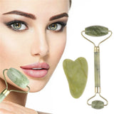 Natural Jade Gua Sha & Face Roller