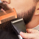 Natural Wood Beard & Hair Comb Set