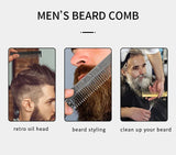Stainless Steel Beard & Mustache Comb